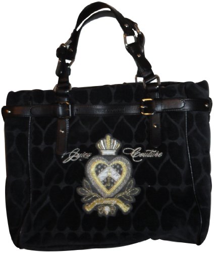 Women's Juicy Couture Purse Handbag Tote Black 