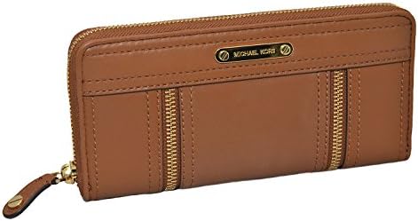 MICHAEL KORS Moxley Black Zip Around Continental Leather Wallet Purse 35F2GMXZ3L