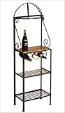 Grace Collection 19GO 19 Gourmet Wrought Iron Bakers Rack