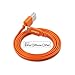 Omars Apple MFI Certified 8 Pin USB Charger Cord, 3-Feet, Orange