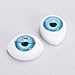 4 Color 8pcs Oval Hollow Back Plastic Eyes For Doll Mask DIY 5mm
