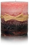 Stone Candles Pillar ( 3 in L x 3 in W ) Guava Mango Papaya