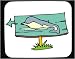 Mouse Pad with Hawaii, dolphin, board, signal, Polynesia, cetacean, tourism, beach