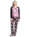 Hello Kitty Women’s 3 Piece V-Neck Pajama Set with Slipper, Black, X-Large