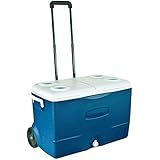 Rubbermaid FG2A9202MODBL Extreme 5-Day Wheeled Ice Chest/Cooler, 50-Quart, Blue