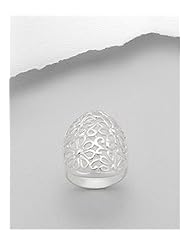 Flower Ring In 92.5 Sterling Silver