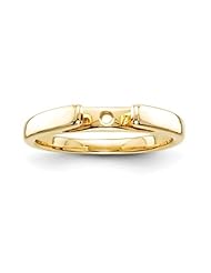 14k Peg Set Solitaire Ring Semi-Mounting, No Center Stone Included