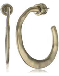 Kenneth Cole New York Post Gold-Tone Crescent Hoop Earrings