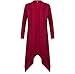 Solatin Women's Long Sleeve Waterfall Asymmetric Drape Open Long Maxi Cardigan