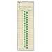 TOPS Semi-Monthly Time Cards, Green Ink Front, Red Back, 500-Count, 3.5 x 10.5 Inches, Manila (1277)