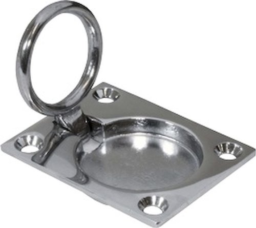 Seasense Ring Pull 1-3/4-Inch X 1-1/2-Inch Die Cast Brass