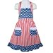 New Girls 6X Patriotic 4th of July Kids Halter Dress