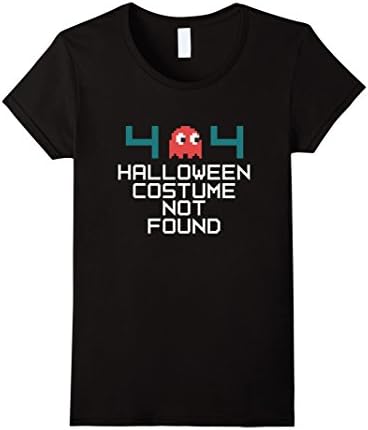 Women's Error 404 Halloween Costume Not Found T shirt Medium Black