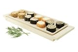 T&G Gift Works Entertaining Platter on an Oatmeal Finish Tray (gift boxed).296x108x20