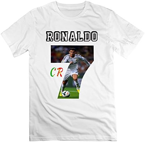 Men's Real Madrid CF Hat Trick Cristiano Ronaldo CR7 Tshirt White