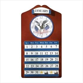 Perpetual Wall Calendar clock by Contin