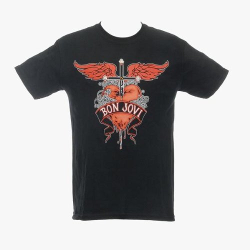 Collector\'s Mine Bon Jovi - Dagger 5004TSBP Herren T-Shirt, Gr. 54 (XL), Schwarz Preisvergleich