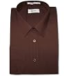 Men's CHOCOLATE BROWN Color Dress Shirt w/ Convertible Cuffs