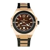 Chase-Durer Mens 881.88NP-BRA Conquest Automatic Limited Edition No. 2 18K Rose Gold-Plated Watch by Chase-Durer