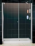DreamLine SHDR-4154728-01 Elegance Shower Door & Tray Combo, Chrome