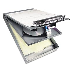 Saunders Recycled Aluminum Cruiser-Mate Storage Clipboard with Dual Tray Storage, Letter Size, 8.5 x 12-Inches (21017)