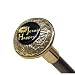 Brass Walking Stick w Jesus Happens Emblem by Bridges