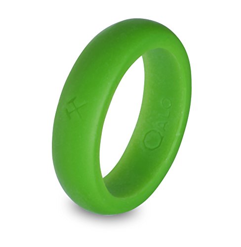 QALO - Women's Avocado Green Silicone Ring (6)
