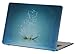 Macbook Air 11 inches Rubberized Hard Case for model A1370 & A1465, GRAFICO Lotus Light Design with Blue Bottom Case, Come with Keyboard Cover