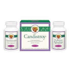 Natures Secret Candistroy Kit - Candistroyer 60 and Probiotic Rebuilder 60 Tablets 120 Each
