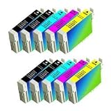 10 Pack Epson Ink Cartridges for Epson Stylus CX5000, CX6000, CX7000F, CX7400, CX7450, CX8400, CX9400Fax, CX9475Fax, C120, NX100, NX200, NX300, NX400 4B/2C/2M/2Y replacement ink