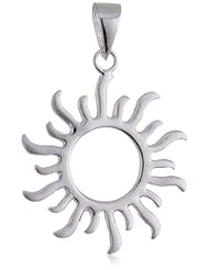 VINANI brand Germany 925 Sterling Silver Women Pendant Sun matte/shiny ASON-EZ