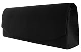 Satin Abendtasche in Schwarz
