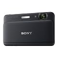 Sony DSC-TX55B Digitale Kompaktkamera (16,2 Megapixel, 5-fach opt. Zoom, 8,3 cm (3,3 Zoll) Touchscreen, Full-HD) schwarz