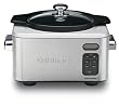 Cuisinart PSC-400 4 Quart Programmable Slow Cooker, Brushed Stainless Steel