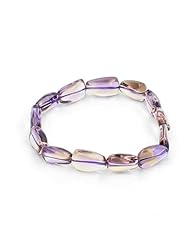 O-stone 3A Rare Ametrine Arbitrary Shape Starry Sky Bracelet 11mm-12mm Grounding Stone Protection
