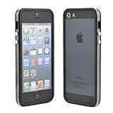 Cubierta para iPhone 4 / 4S & iPhone 5 Bumper con botones metálicos transparente de MACOON, color