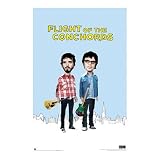 Flight of the Conchords (Bret McKenzie & Jemaine Clement, City Skyline) TV Poster Print - 24x36 Poster Print, 24x36