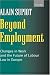 Book Beyond Employment: Changes in Work and the Future of Labour Law in Europe
