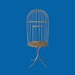 80" Decorative Stylish Rich Gold Metal Bird Cage with Stand