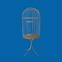Decorative 80" Stylish Rich Gold Metal Bird Cage with Stand