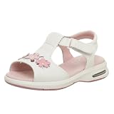 Stride Rite Toddler/Little Kid TT Miranda Sandal,White/Pink,8.5 W US Toddler