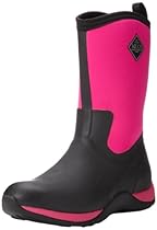 MuckBoots Women's Arctic Weekend Boot,Black/Hot Pink,7 M US
