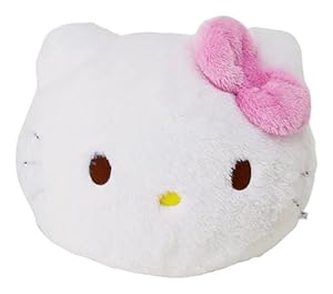 Amazon.com: Hello Kitty - 15" Fluffy Hello Kitty Face Pillow: Toys & Games