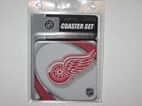 DETROIT RED WINGS 4 Pack (4" x 4") Foam DRINK COASTER SET