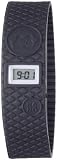 Nano Light - Montre Femme - Quartz Digitale - Etanche - Bracelet Silicone Noir extensible - Garantie 2 ans