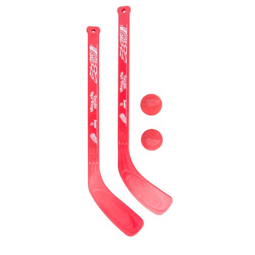 Franklin Sports NHL Detroit Red Wings Mini Hockey 2 Piece Player Stick