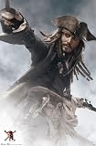Pirates of the Caribbean 3 (Jack Sparrow, Sword) Movie Poster Print - 24 X 36