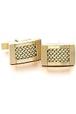 14k Gold and Mesh Cufflinks