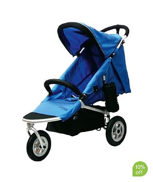 Air Buggy Mimi - Silver/Sea Blue