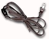 Lamp Cord w/Rotary Switch & Stripped Ends Ready For Wiring, 6ft. Brown (Lot/10)